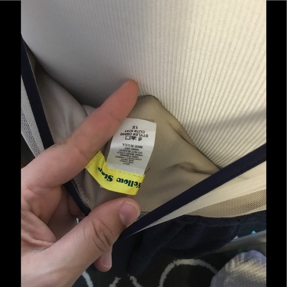 Mod cloth navy and sheer dress - Picture 4 of 4